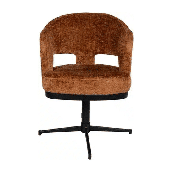 Nijwie MySons Friso armstoel - draaipoot 360 - Solo - Brandy 272 - Unique Collection