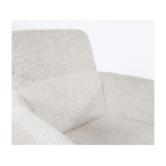 Nijwie MySons Harry armstoel - taupe draaipoot 360 - Present - Champagne 120 - Unique Collection