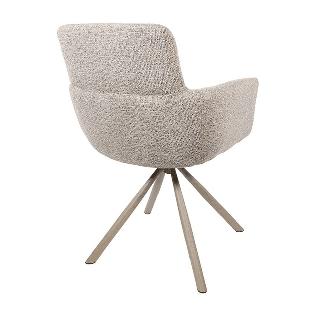 Nijwie MySons Harry armstoel - taupe draaipoot 360 - Present - Sandy 121 - Unique Collection
