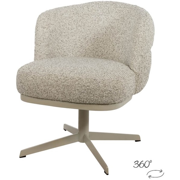 Nijwie MySons JLo eetkamerstoel - beige draaipoot 360 - Cuzco - Fog 3 - Star Collection