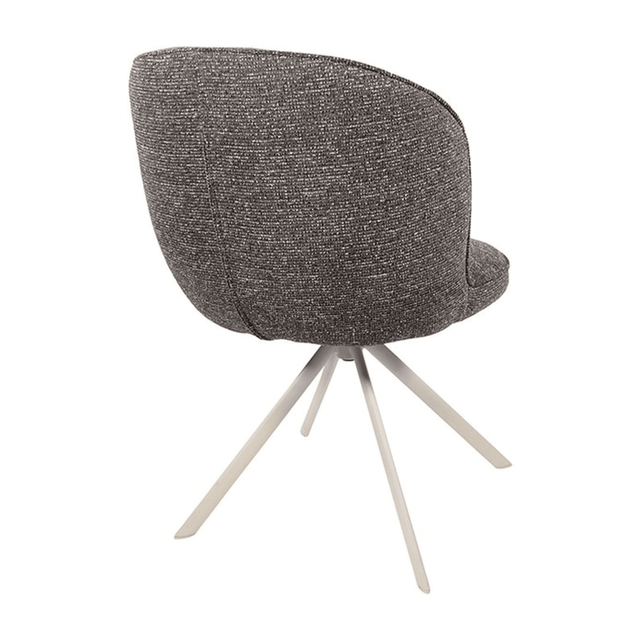 Nijwie MySons Kate eetkamerstoel - off-white draaipoot 360 - Present - Dark brown 456 - Unique Collection