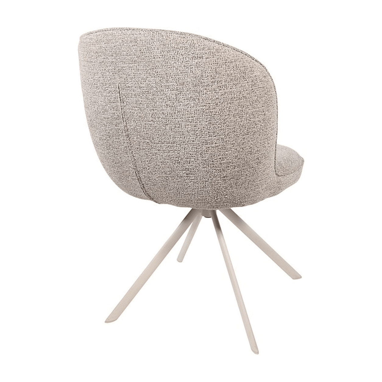 Nijwie MySons Kate eetkamerstoel - off-white draaipoot 360 - Present - Sandy 121 - Unique Collection