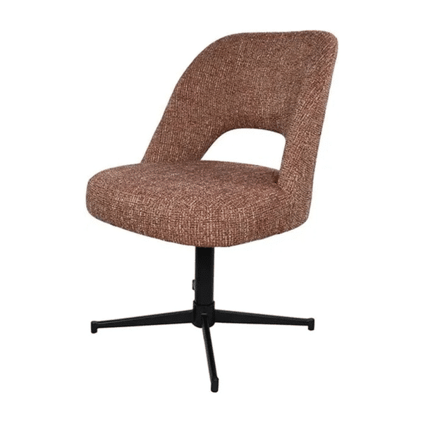 Nijwie MySons Maxima eetkamerstoel - draaipoot 360 - Field - Wine red 232 - Unique Collection