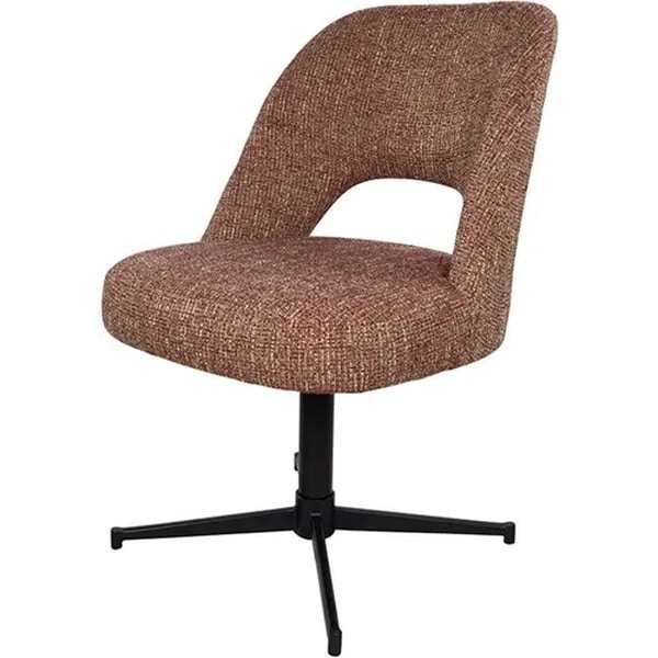 Nijwie MySons Maxima eetkamerstoel - draaipoot 360 - Field - Wine red 232 - Unique Collection
