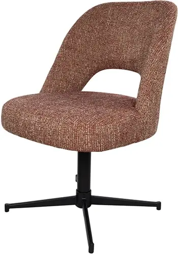 Nijwie MySons Maxima eetkamerstoel - draaipoot 360 - Field - Wine red 232 - Unique Collection