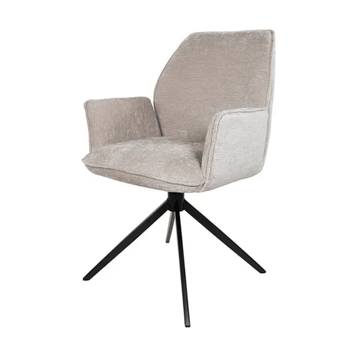 Nijwie MySons Riva eetkamerstoel - draaipoot 360ARS - Vibe - Beige 08 - Unique Collection