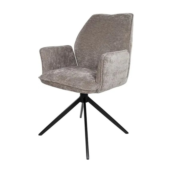 Nijwie MySons Riva eetkamerstoel - draaipoot 360ARS - Vibe - Liver 21 - Unique Collection