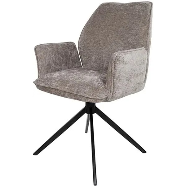 Nijwie MySons Riva eetkamerstoel - draaipoot 360ARS - Vibe - Liver 21 - Unique Collection