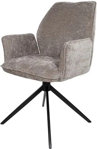 Nijwie MySons Riva eetkamerstoel - draaipoot 360ARS - Vibe - Liver 21 - Unique Collection