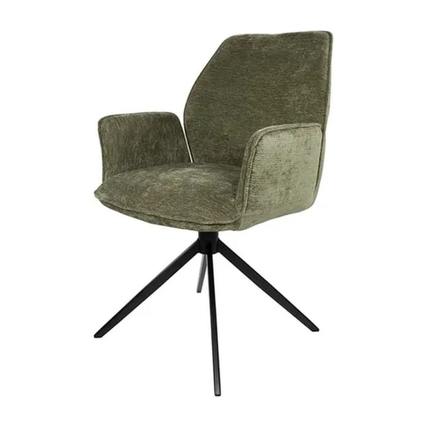 Nijwie MySons Riva eetkamerstoel - draaipoot 360ARS - Vibe - Moss 38 - Unique Collection