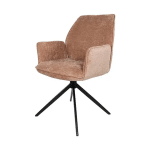 Nijwie MySons Riva eetkamerstoel - draaipoot 360ARS - Vibe - Salmon 52 - Unique Collection