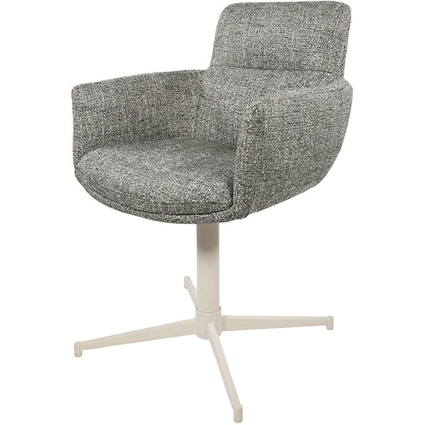 Nijwie MySons William armstoel - off-white draaipoot 360 - Field - Green 356 - Unique Collection