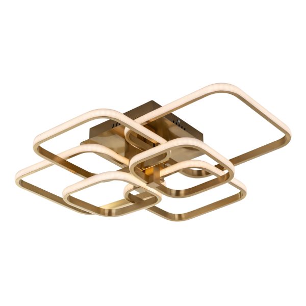 Richmond Interiors Plafondlamp Cailey brushed gold