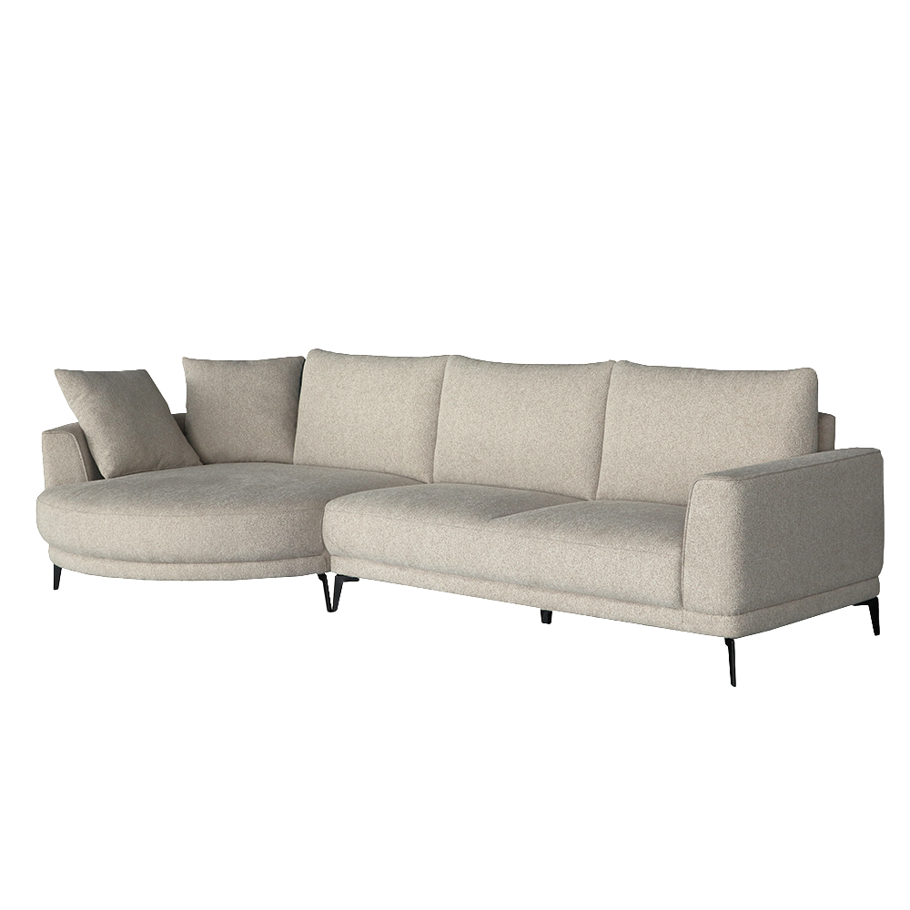 Tower Living Prescot Chaise L + 2 5-AR - Sahara 120 sand