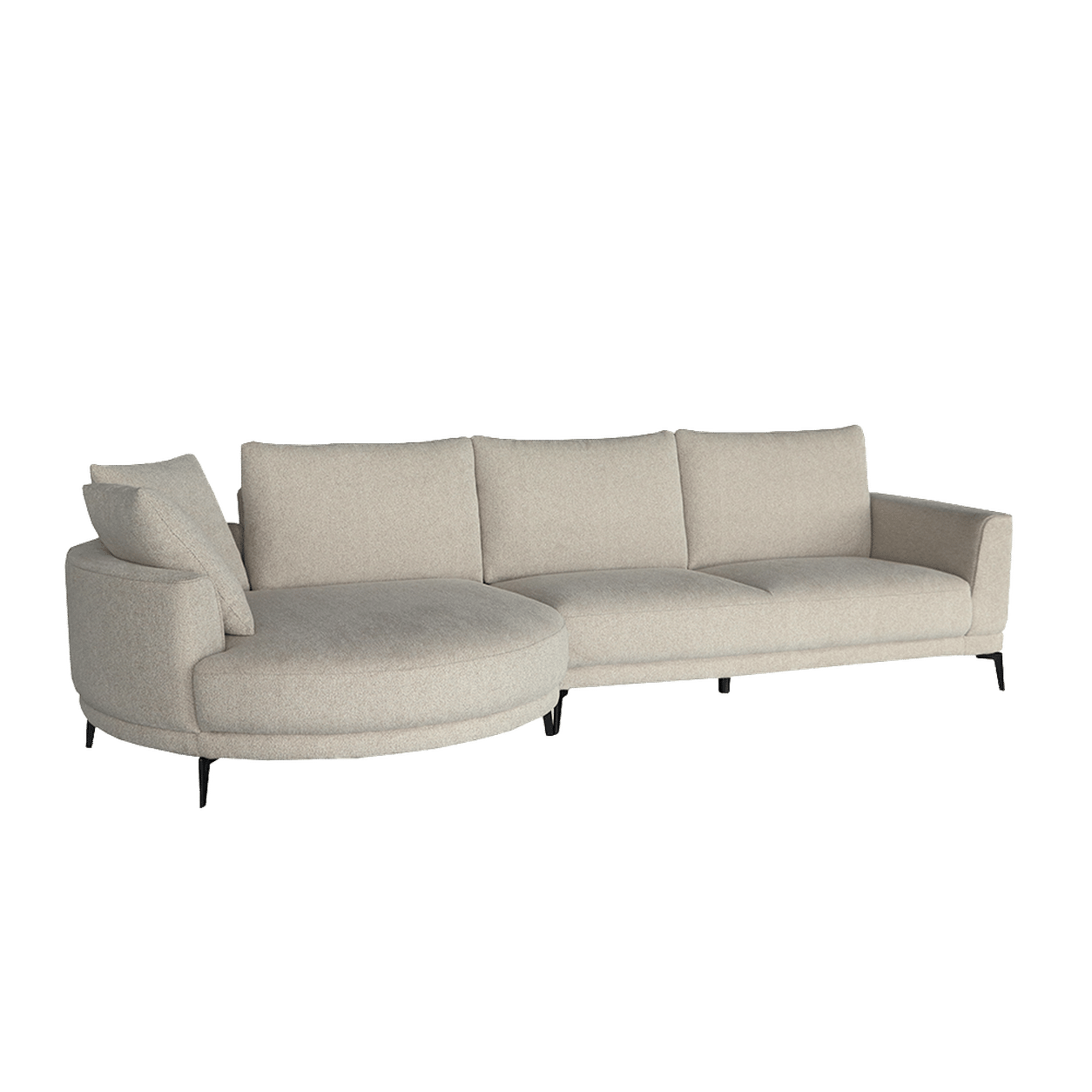 Tower Living Prescot Chaise L + 2 5-AR - Sahara 120 sand
