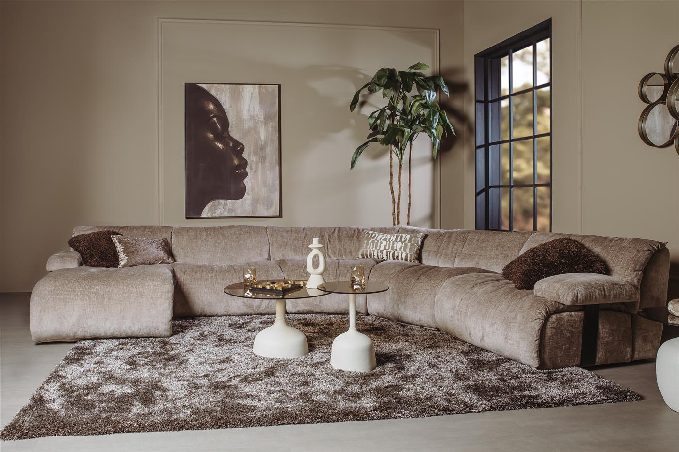 Tower Living Redford Chaise Lounge no arm - Touch 04 taupe