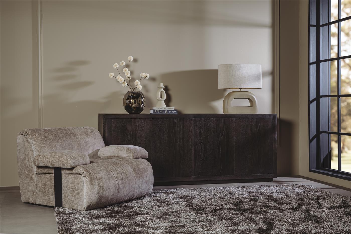 Tower Living Redford 1-seater no arm - Touch 04 taupe