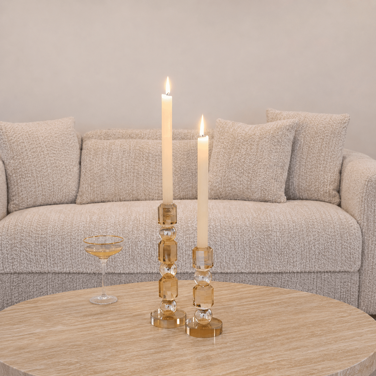 Richmond Interiors Kandelaar Meral brown large