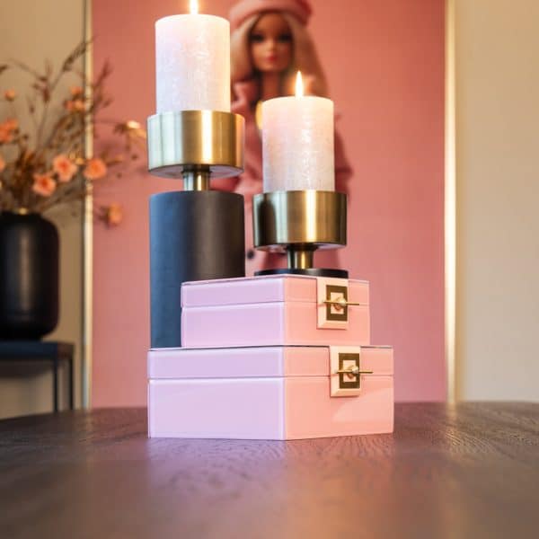 Richmond Interiors Opbergdoos Bodine pink large