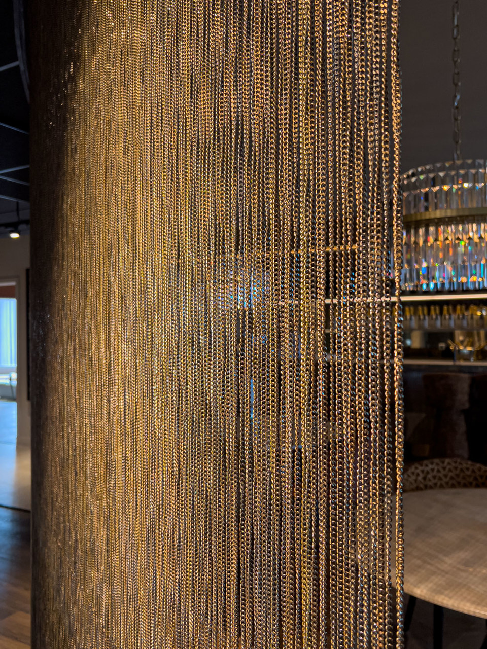 Richmond Interiors Decoratief object Curtain gold chain