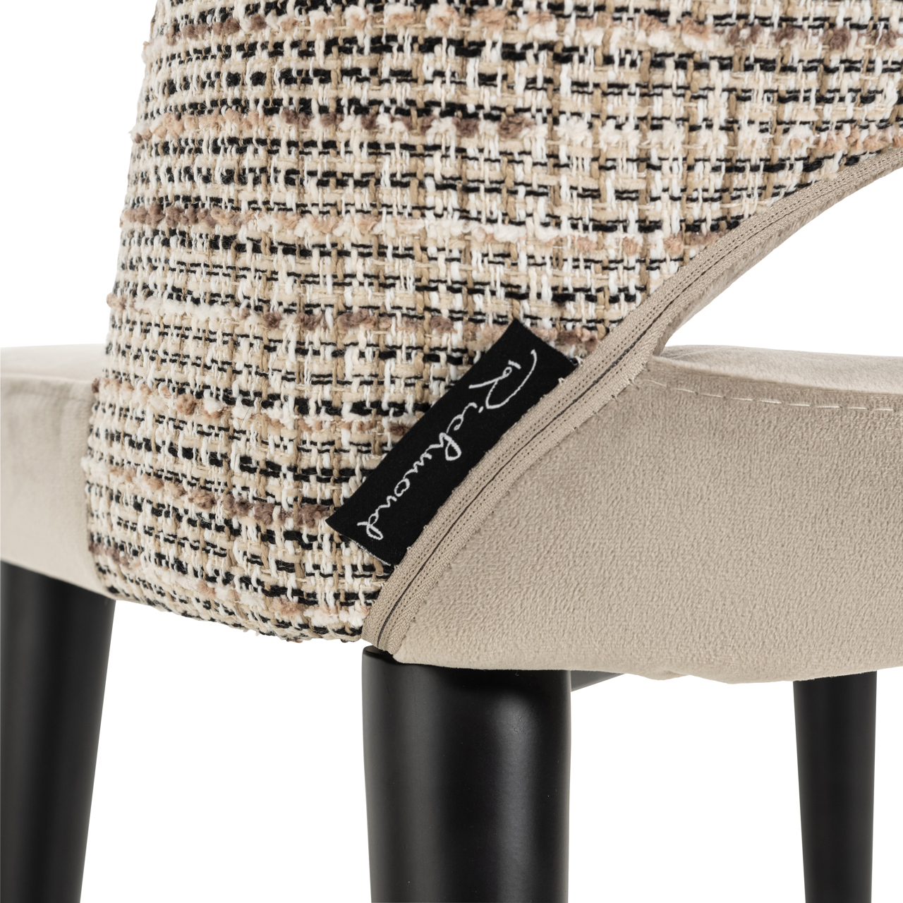 Richmond Interiors Eetkamerstoel Tabitha trendy nature fire retardant (Set of 2)