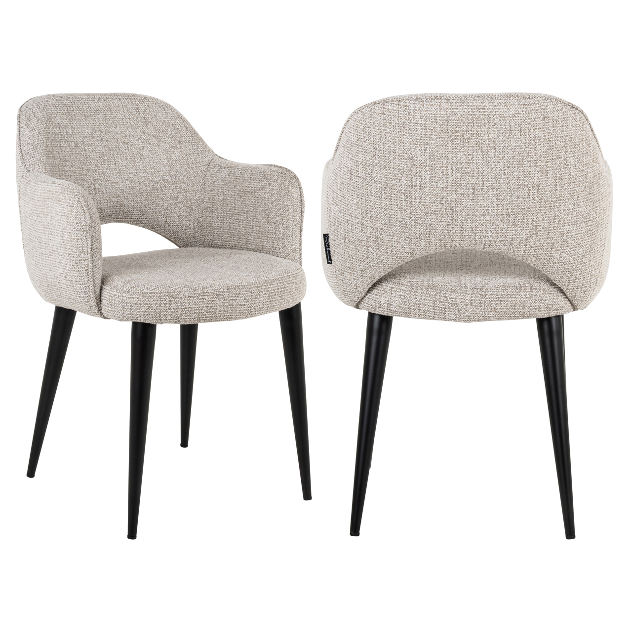 Richmond Interiors Eetkamerstoel Giovanna natural fancy fire retardant