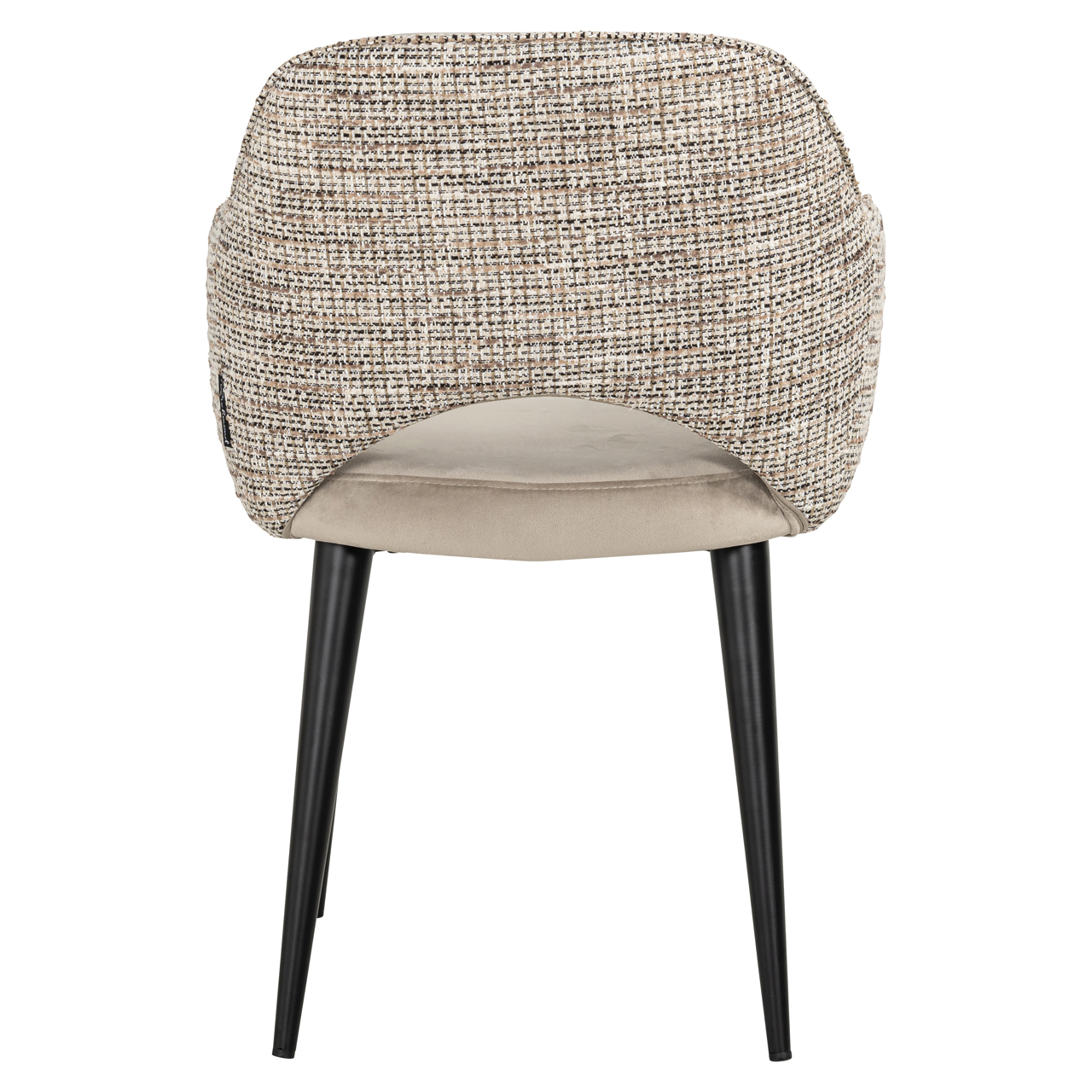 Richmond Interiors Eetkamerstoel Giovanna trendy nature / khaki velvet fire retardant