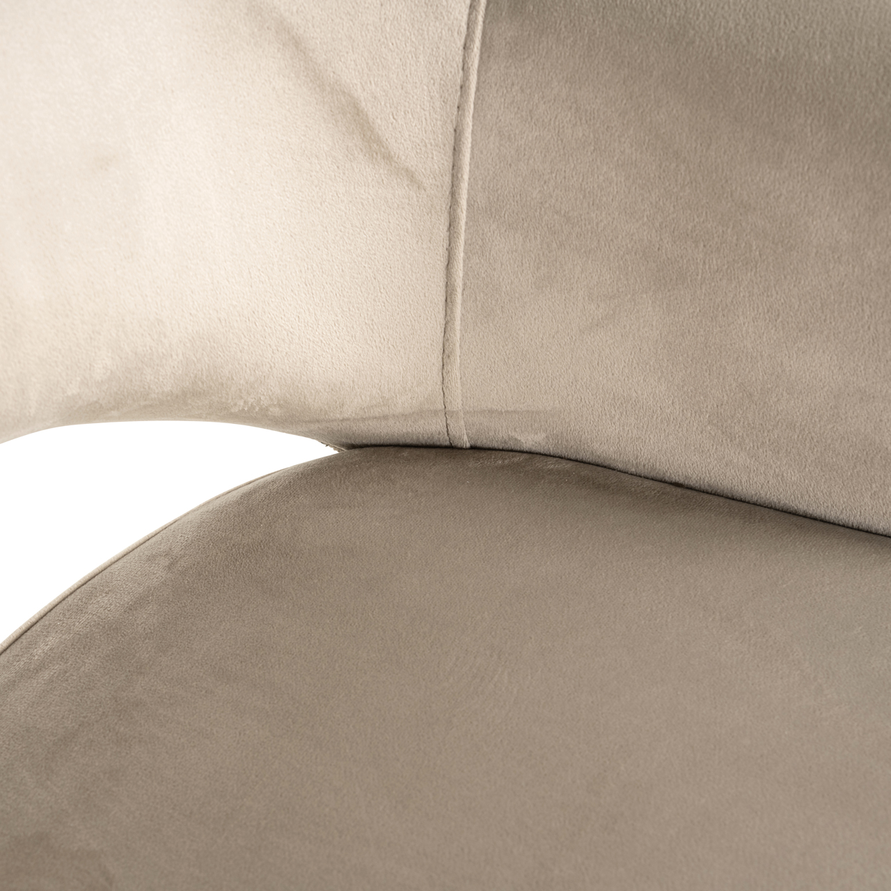 Richmond Interiors Eetkamerstoel Giovanna trendy nature / khaki velvet fire retardant