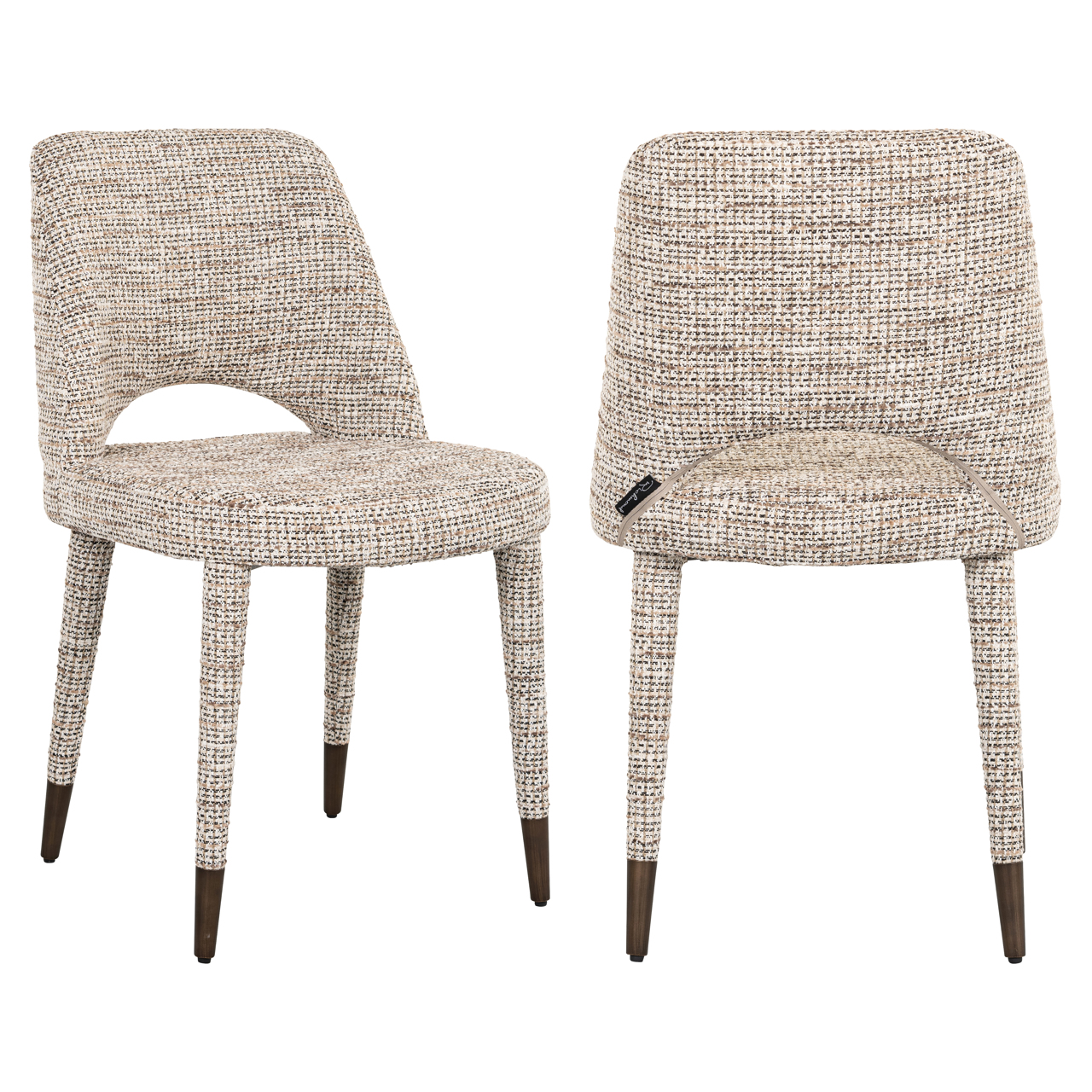 Richmond Interiors Eetkamerstoel Cecilia trendy nature (Set of 2)