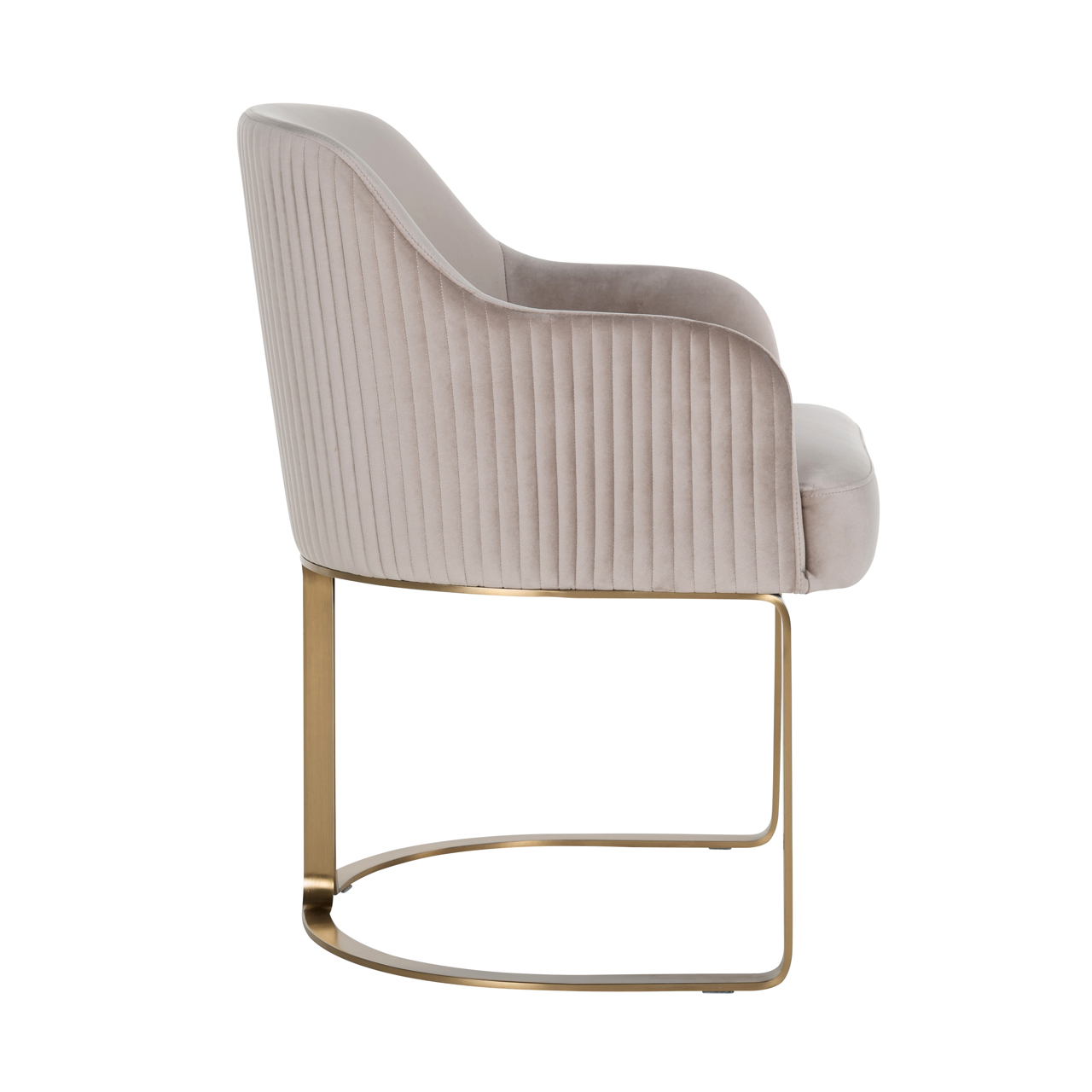 Richmond Interiors Eetkamerstoel Hadley khaki velvet fire retardant