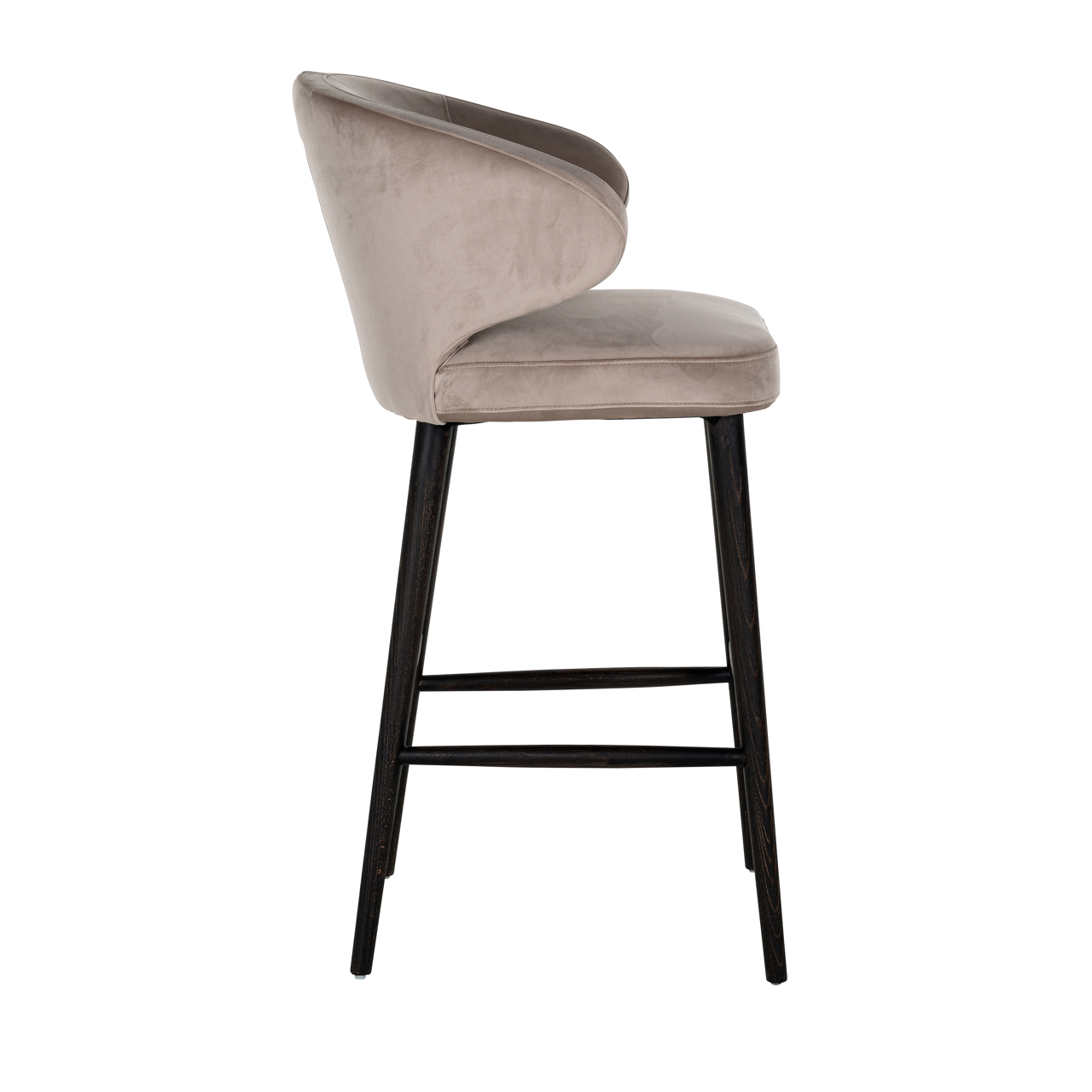 Richmond Interiors Barstoel Indigo khaki velvet