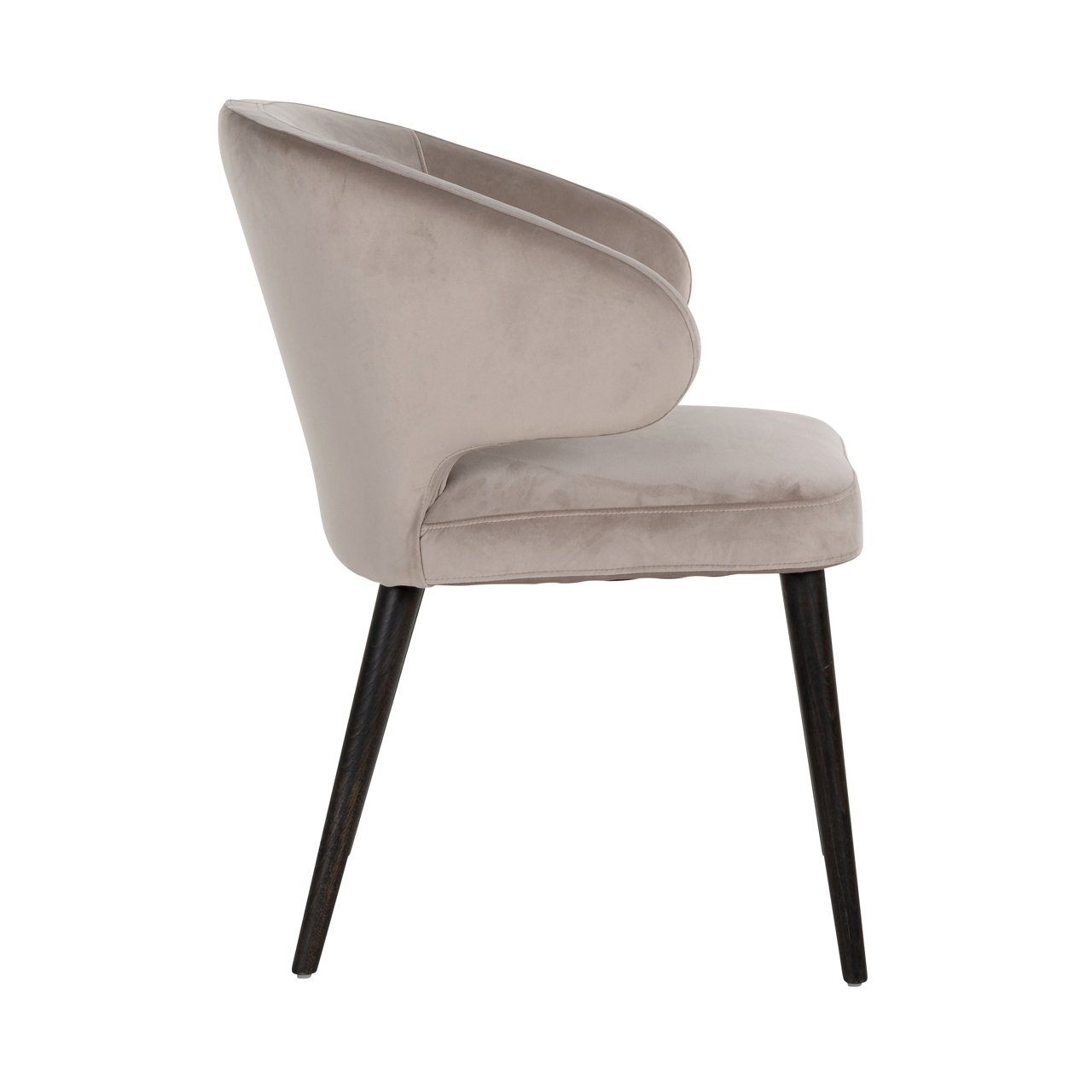 Richmond Interiors Eetkamerstoel Indigo khaki velvet