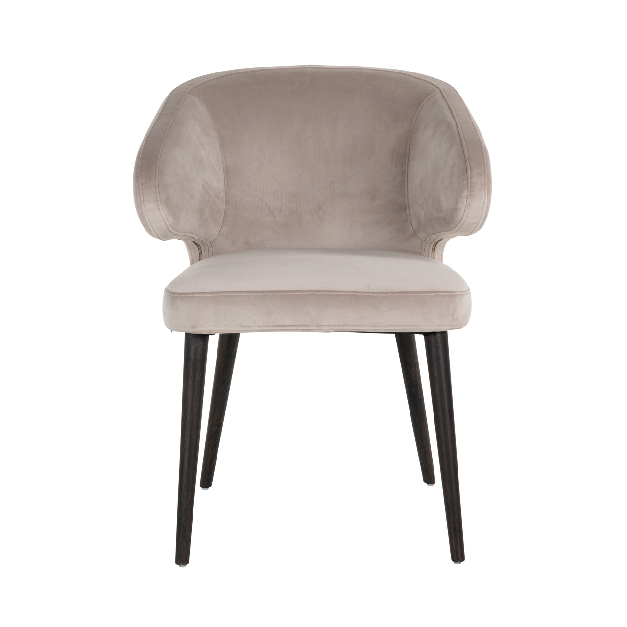 Richmond Interiors Eetkamerstoel Indigo khaki velvet