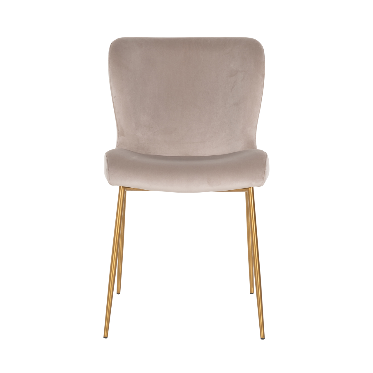 Richmond Interiors Eetkamerstoel Odessa khaki velvet fire retardant (Set of 2)