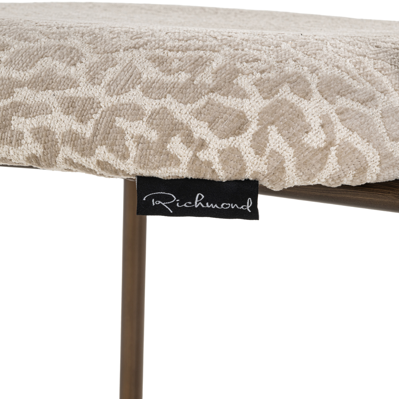 Richmond Interiors Counterstoel Xenia beige leopard fire retardant (Set of 2)