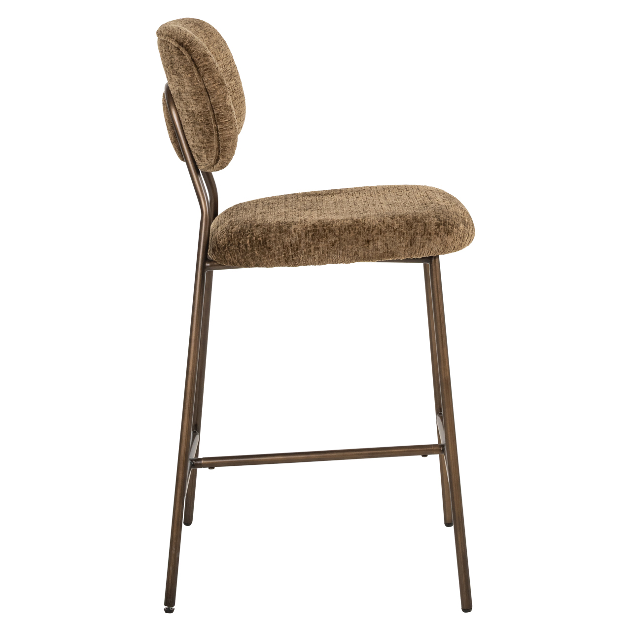 Richmond Interiors Counterstoel Xenia brandy fusion fire retardant (Set of 2)