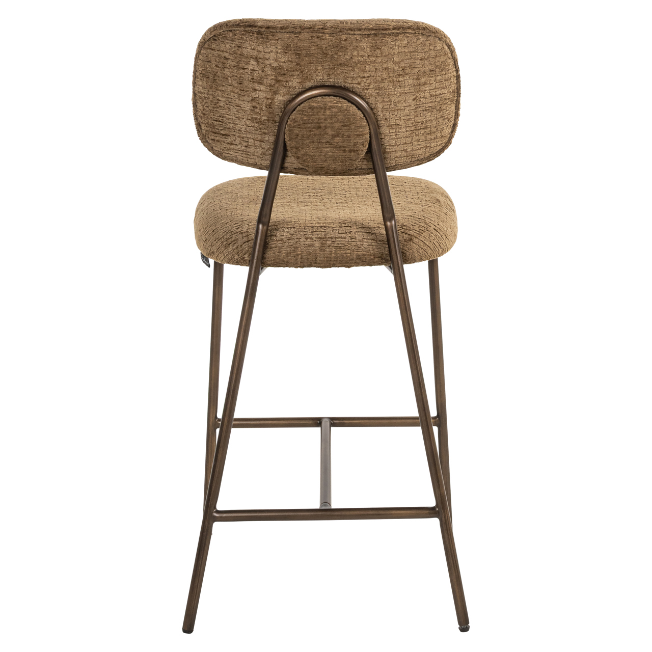 Richmond Interiors Counterstoel Xenia brandy fusion fire retardant (Set of 2)