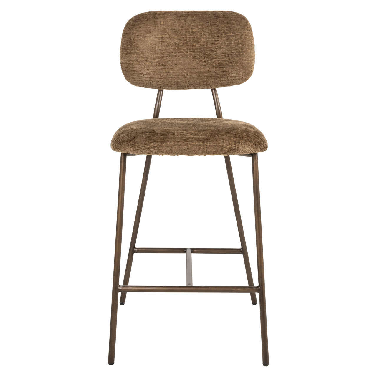 Richmond Interiors Counterstoel Xenia brandy fusion fire retardant (Set of 2)
