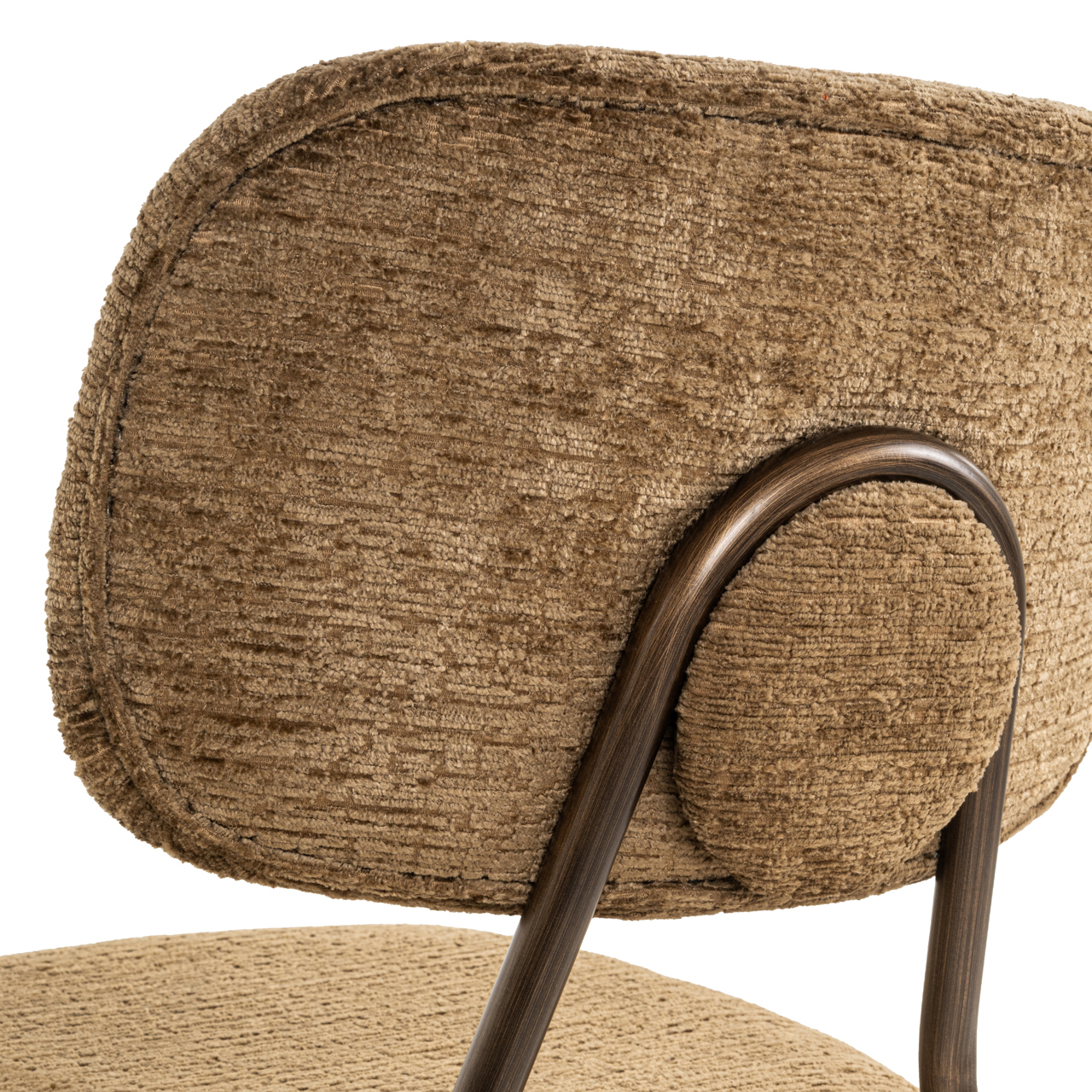 Richmond Interiors Counterstoel Xenia brandy fusion fire retardant (Set of 2)