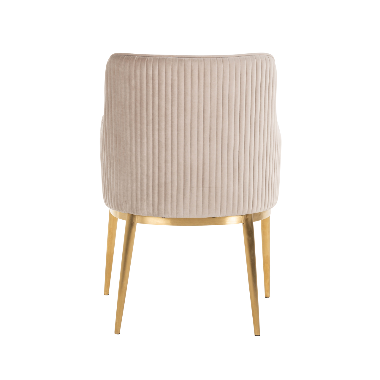 Richmond Interiors Eetkamerstoel Breeze khaki velvet fire retardant (Set of 2)