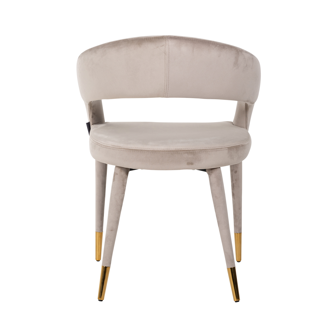 Richmond Interiors Eetkamerstoel Gia khaki velvet fire retardant