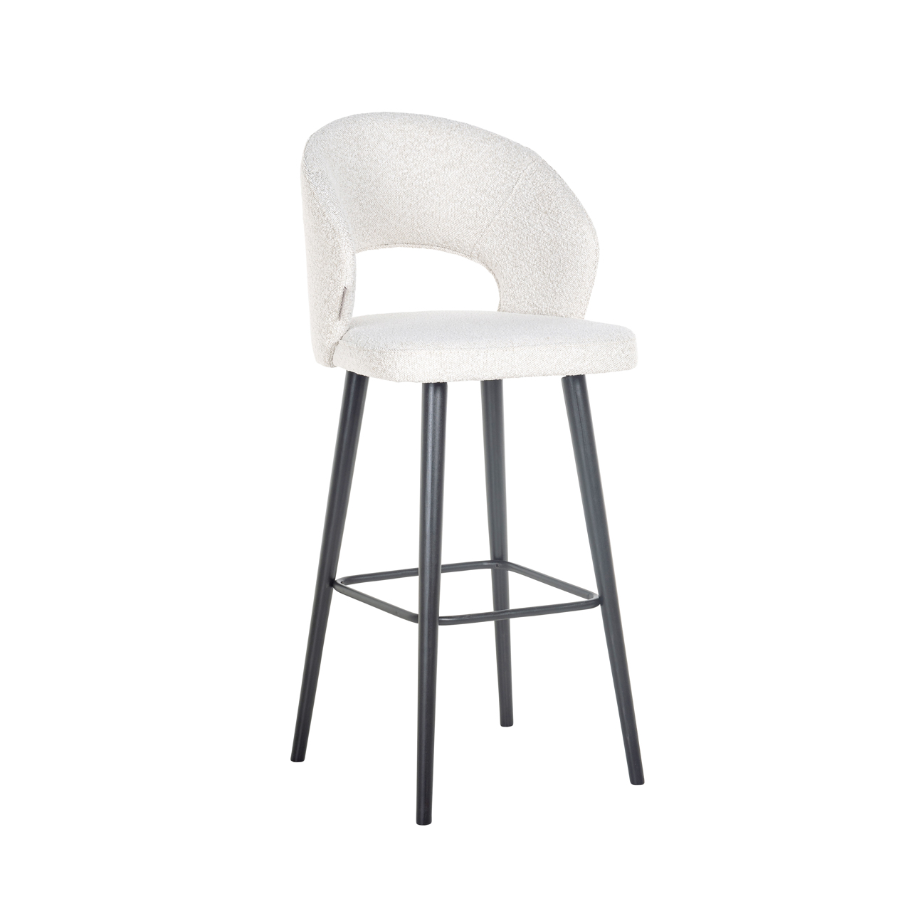 Richmond Interiors Barstoel Savoy white bouclé