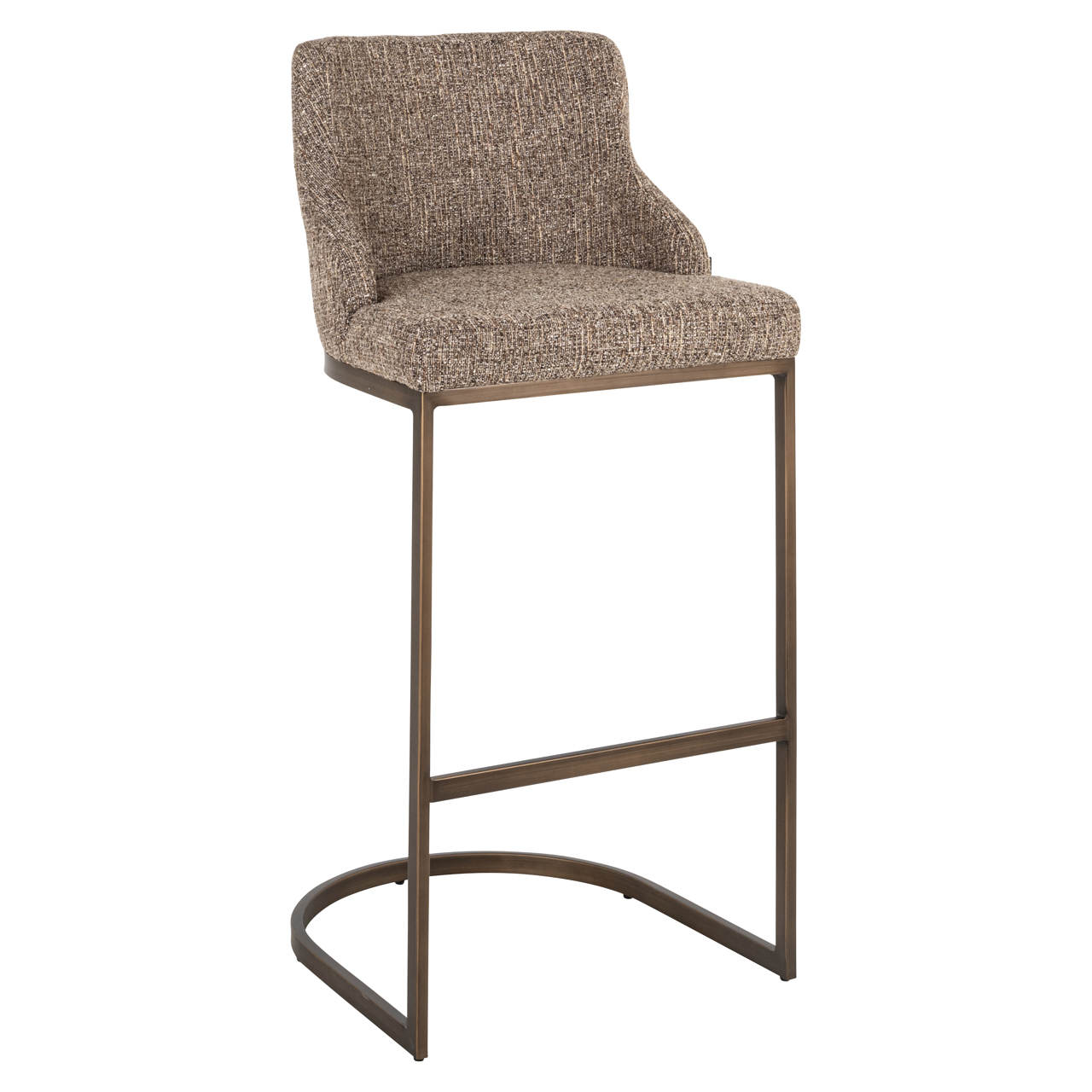 Richmond Interiors Barstoel Bolton brown tweed (Set of 2)