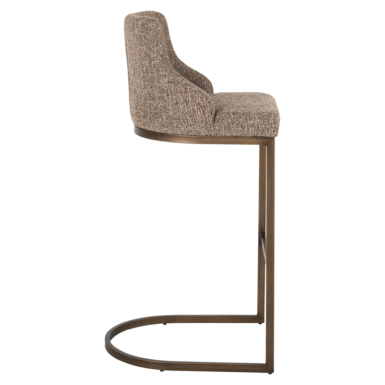 Richmond Interiors Barstoel Bolton brown tweed (Set of 2)