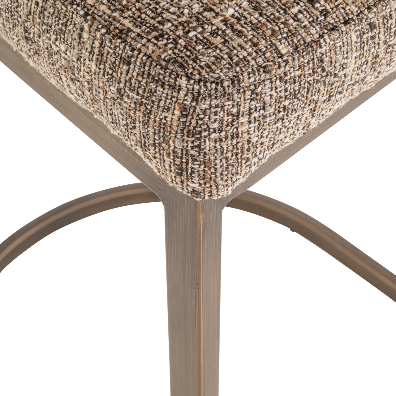 Richmond Interiors Barstoel Bolton brown tweed (Set of 2)