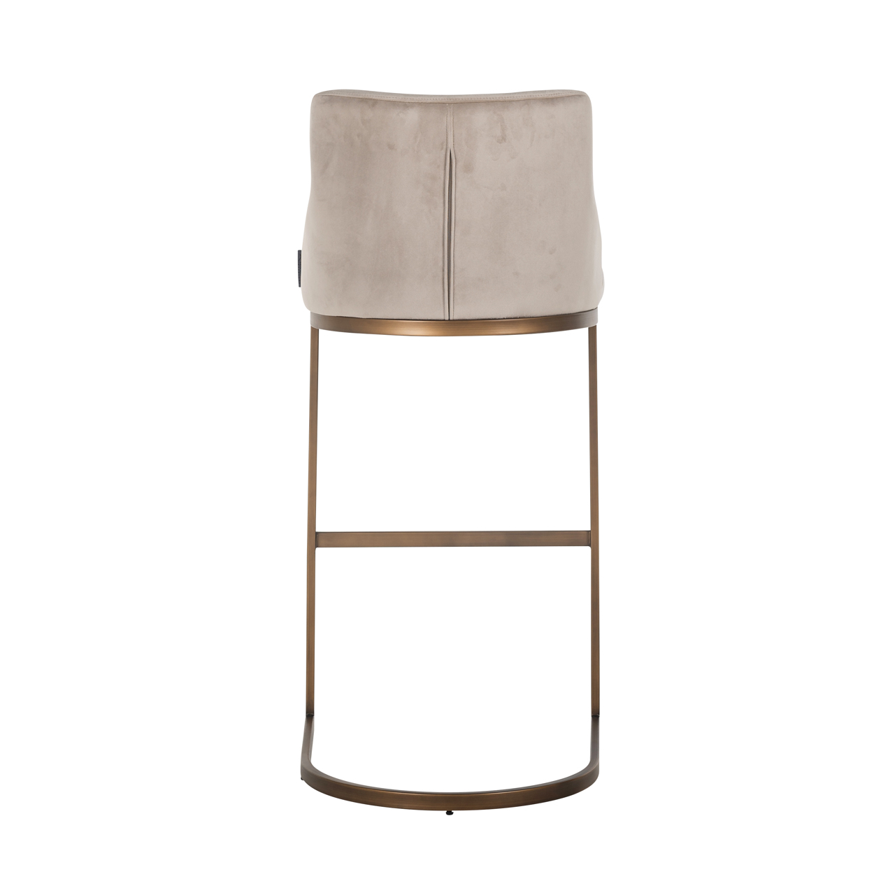Richmond Interiors Barstoel Bolton khaki velvet brushed gold fire retardant (Set of 2)