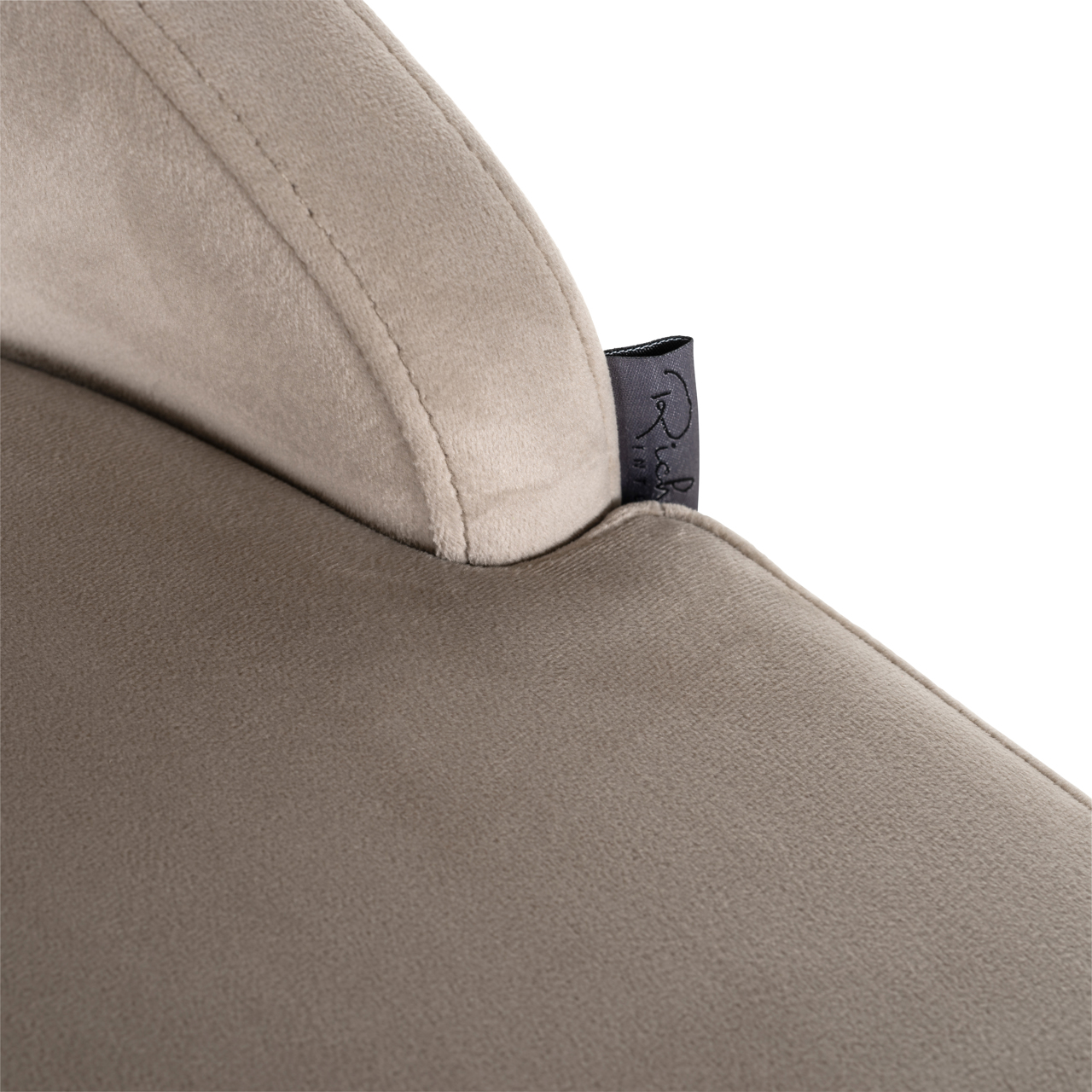 Richmond Interiors Barstoel Bolton khaki velvet brushed gold fire retardant (Set of 2)