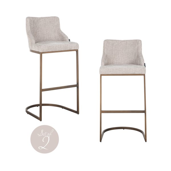 Richmond Interiors Barstoel Bolton natural renegade (Set of 2)
