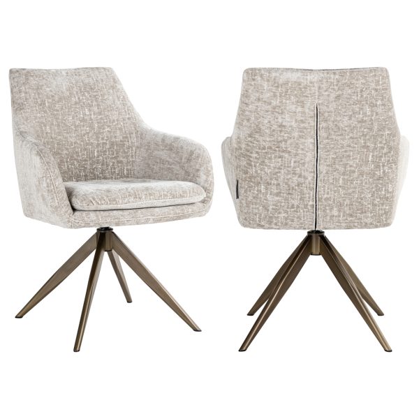 Richmond Interiors Eetkamerstoel Lisonne pearl island swivel
