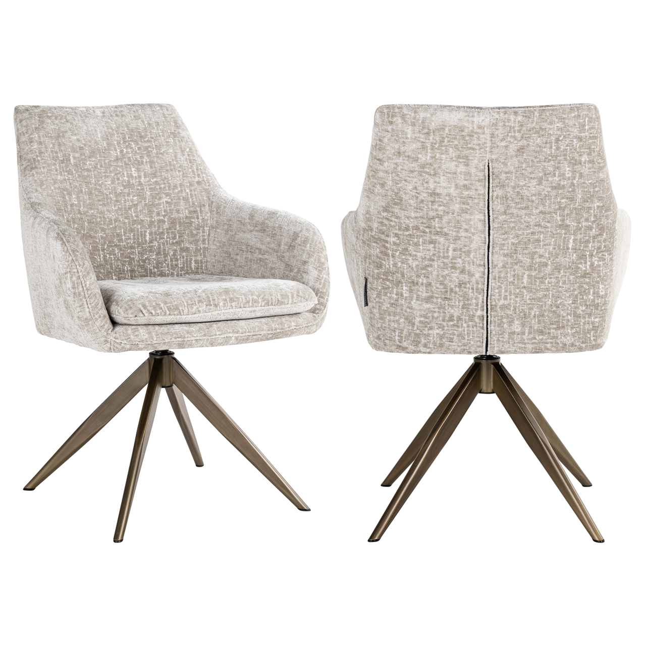 Richmond Interiors Eetkamerstoel Lisonne pearl island swivel